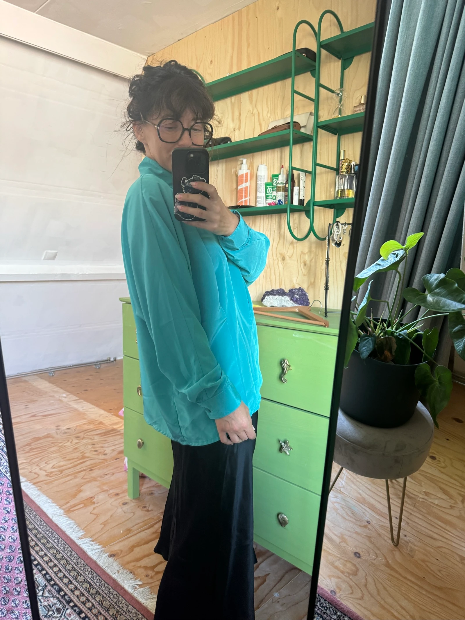 Blusa vintage turquesa – photo 3